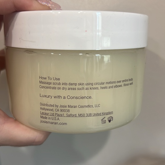 Josie Marian Argan Sugar Balm Body Scrub Vanilla Triple Cream - Picture 2 of 5